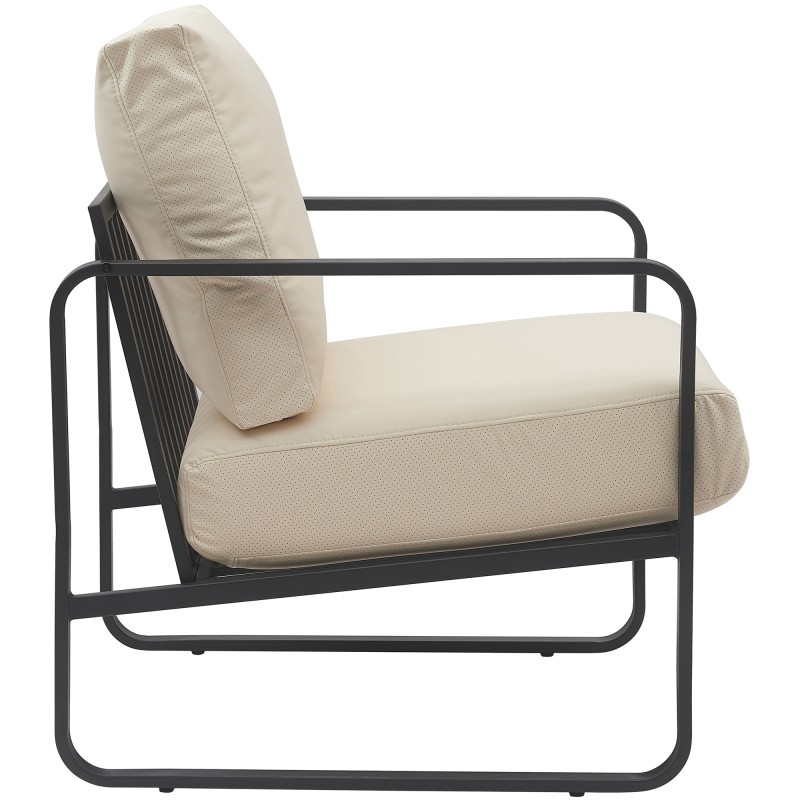 Chaise longue Manea en piel artificial.