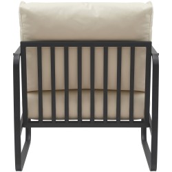 Chaise longue Manea en piel artificial.