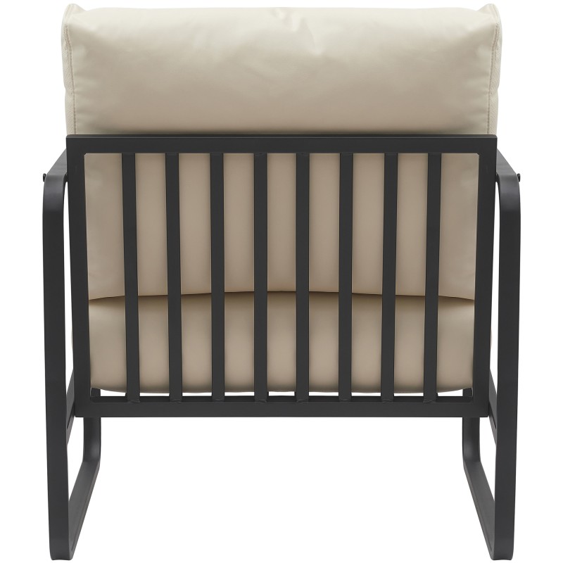 Chaise longue Manea en piel artificial.