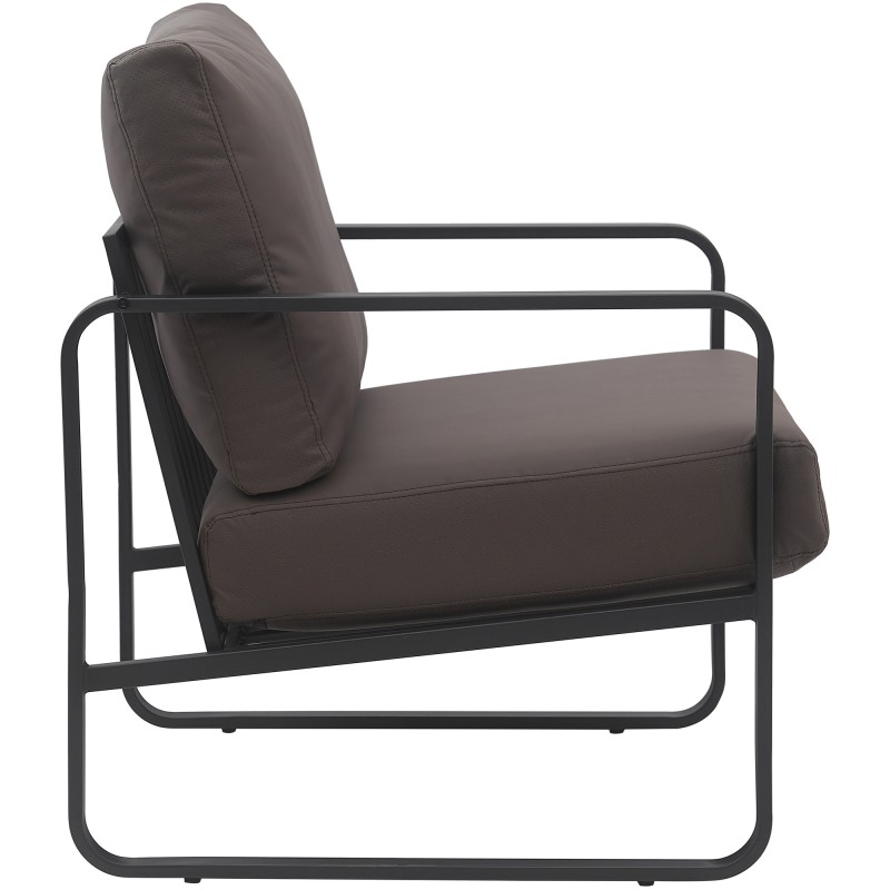 Chaise longue Manea en piel artificial.