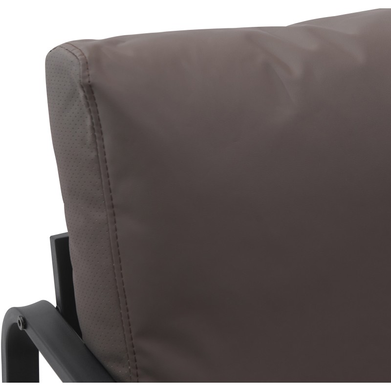 Chaise longue Manea en piel artificial.