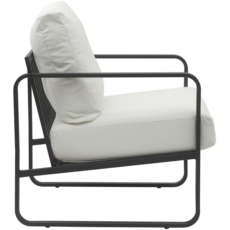 Chaise longue Manea en piel artificial.