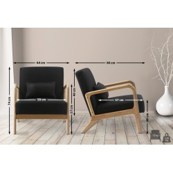 Sillón de tela Hibbing