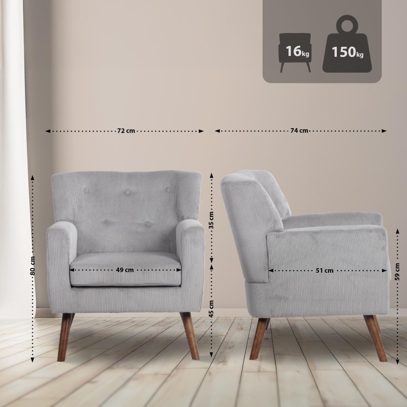 Sillón de cuerda Kioni