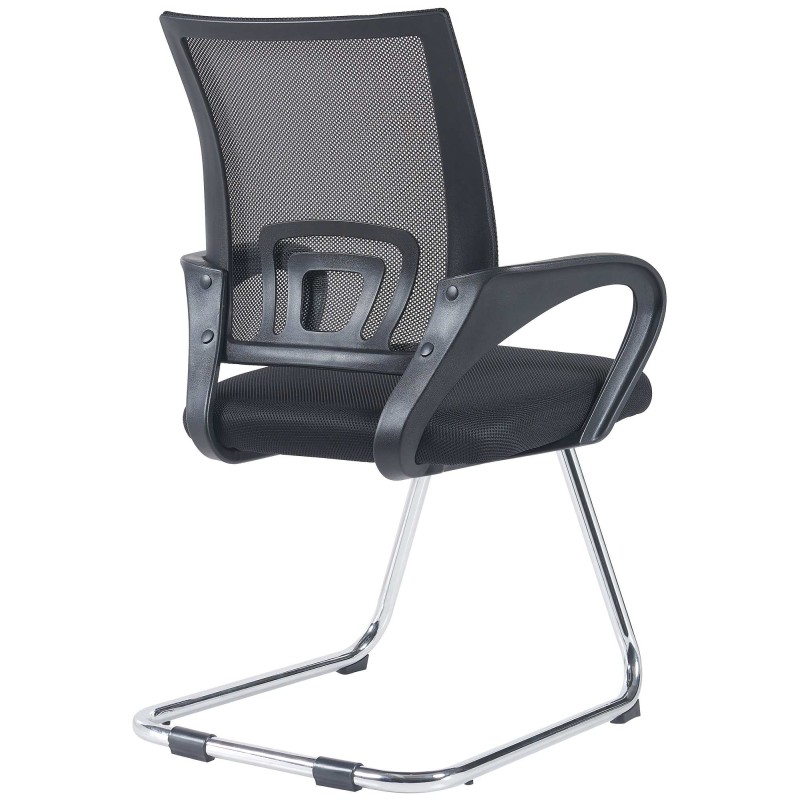 Silla de visita negra Eureka