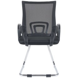 Silla de visita negra Eureka