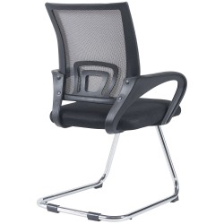 Silla de visita gris Eureka