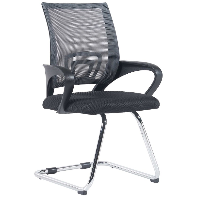 Silla de visita gris Eureka