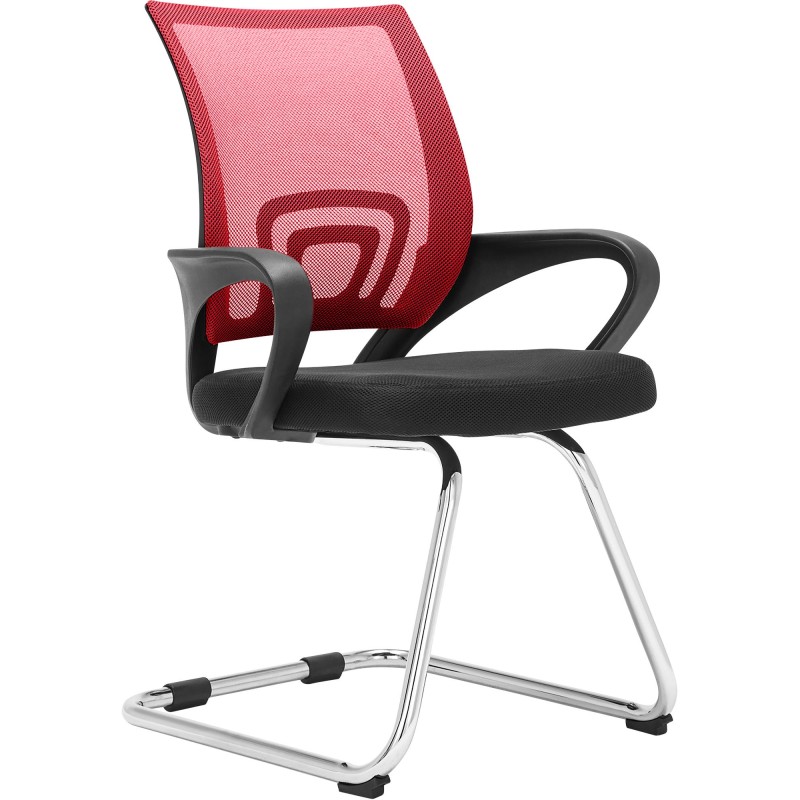 Silla de visita roja Eureka