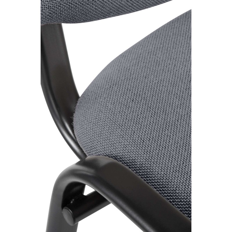 Silla de visita Ken en tela gris