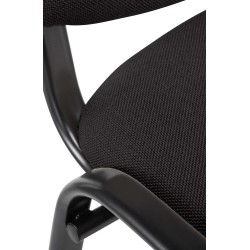 Silla de visita Ken en tela negra