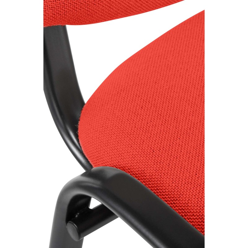 Silla de visita Ken en tela roja