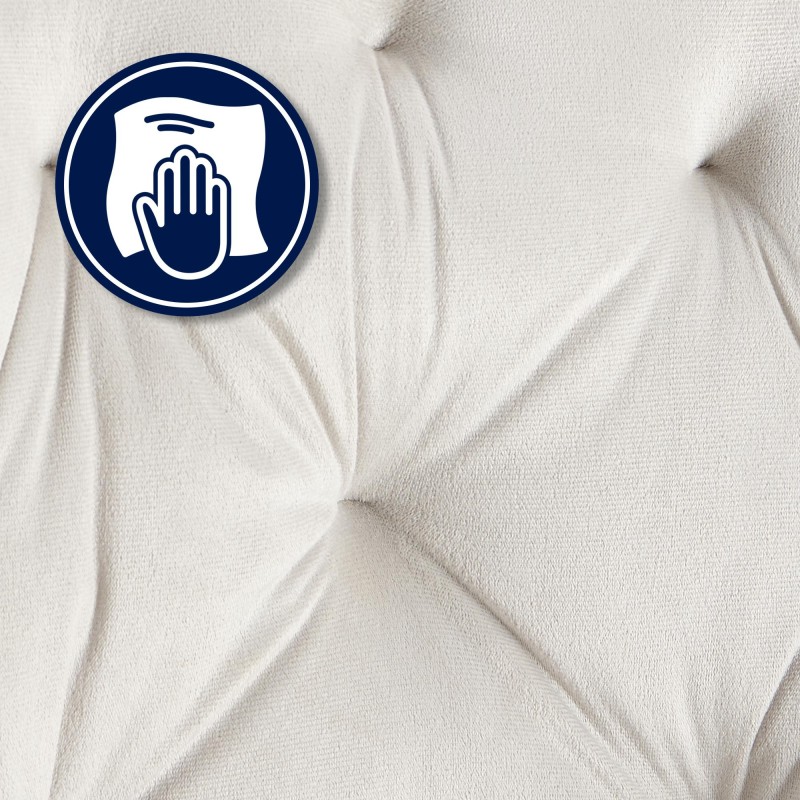 Silla de visita Cassis en terciopelo gris claro