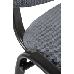 Silla de visita Ken en tela gris