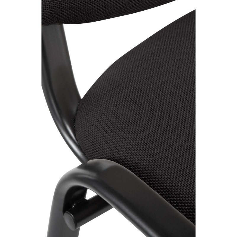 Silla de visita Ken en tela negra