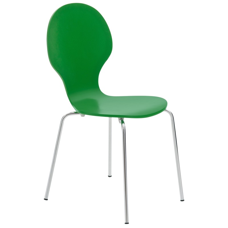 Silla de visita verde Diego