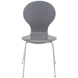 Juego de 4 sillas de visita Diego gris