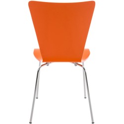 Silla de visita naranja Aaron