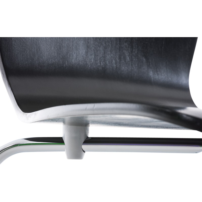 Silla de visita negra Aaron