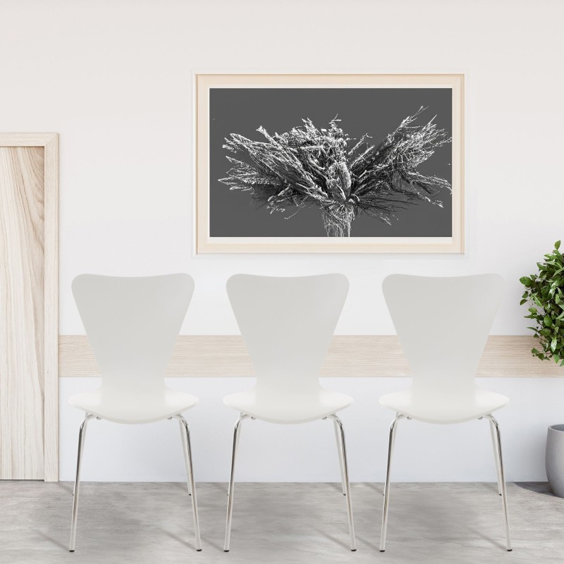 Silla de visita blanca Calisto