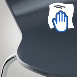 Silla de visita gris Calisto