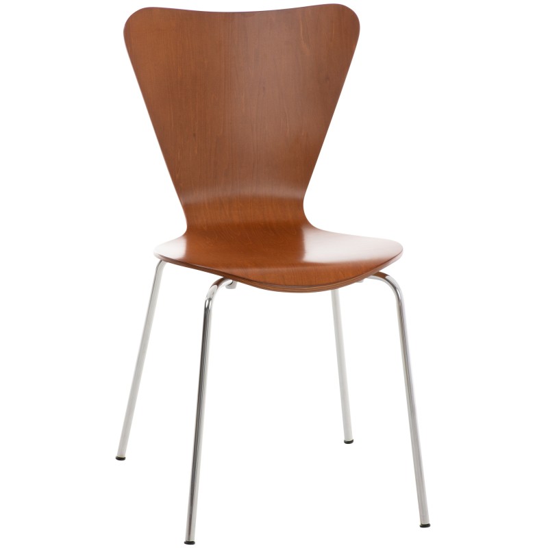 Silla de visita marrón Calisto