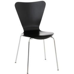 Silla de visita negra Calisto