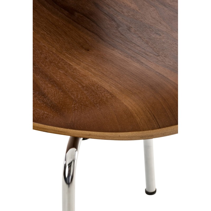 Juego de 2 sillas de visita Diego en nogal