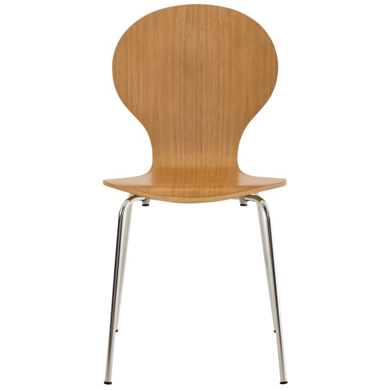 Juego de 4 sillas de visita Diego de roble