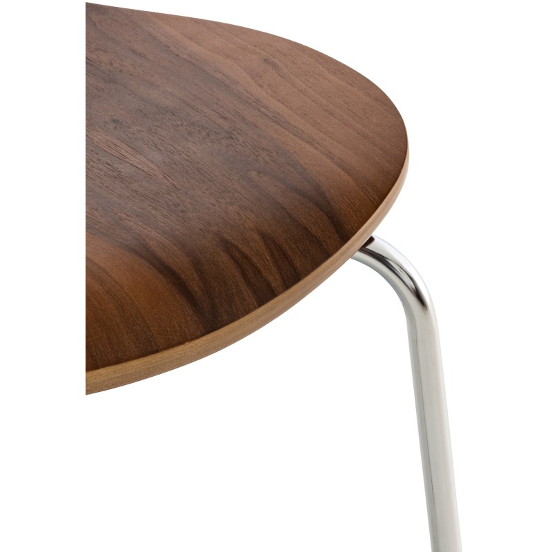 Juego de 4 sillas de visita Diego en nogal