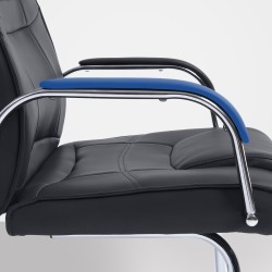 Silla de visita negra Attila