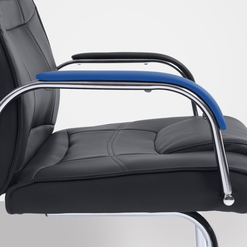 Silla de visita negra Attila