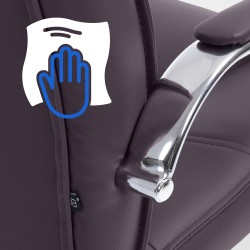 Silla de visita marrón Attila