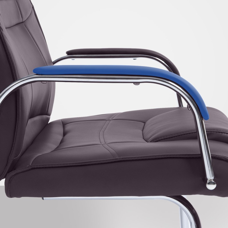 Silla de visita marrón Attila