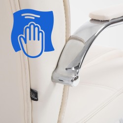 Silla de visita Attila color crema