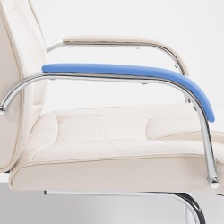 Silla de visita Attila color crema