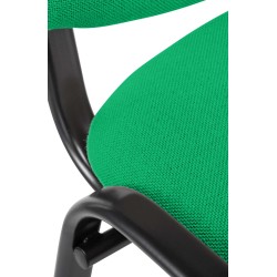 Silla de visita Ken en tela verde
