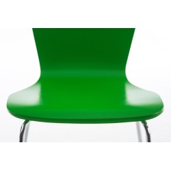 Juego de 2 sillas de visita verdes Aaron