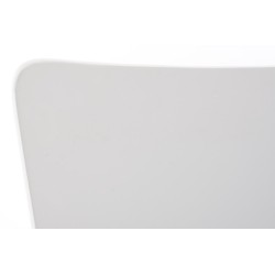 Juego de 4 sillas de visita Aaron blancas