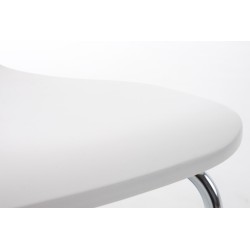 Juego de 4 sillas de visita Aaron blancas