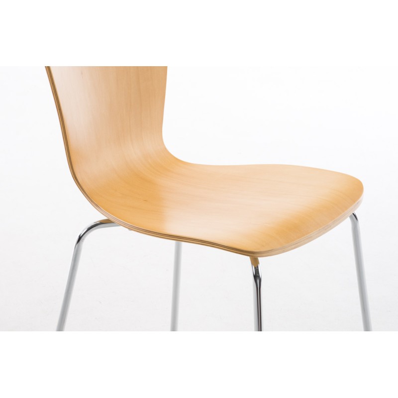 Juego de 4 sillas de visita Aaron Natura