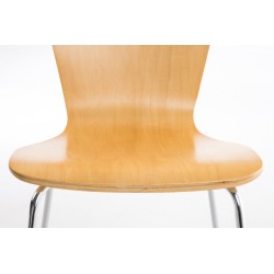 Juego de 4 sillas de visita Aaron Natura