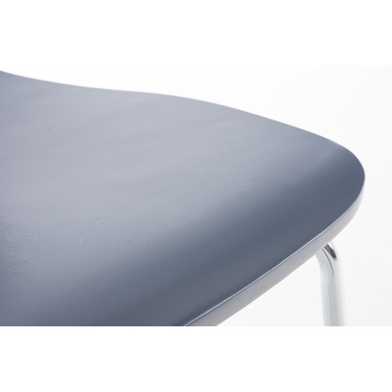 Juego de 4 sillas de visita Aaron en gris