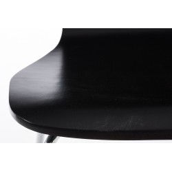 Juego de 4 sillas de visita Aaron en color negro