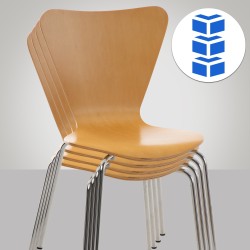 Juego de 2 sillas de visita Calisto Natura