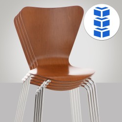 Juego de 2 sillas de visita Calisto marrones