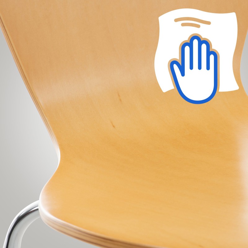 Juego de 4 sillas de visita Calisto Natura