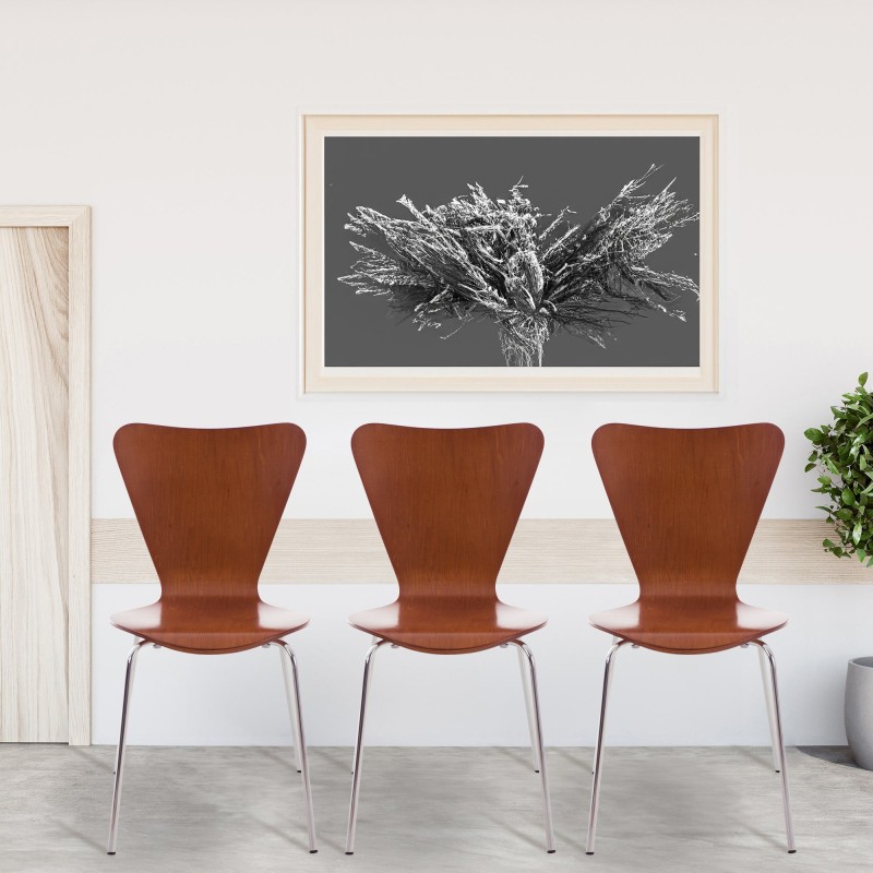 Juego de 4 sillas de visita Calisto marrones