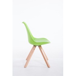 Silla de visita verde Toulouse Natura Square