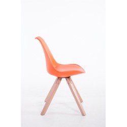 Silla de visita naranja Toulouse Natura Square